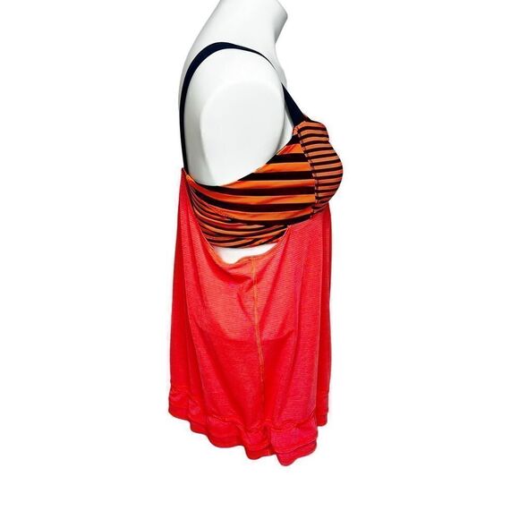 Lululemon run back on track tank top light flare/ inkwell stripe size 10 - Picture 6 of 16